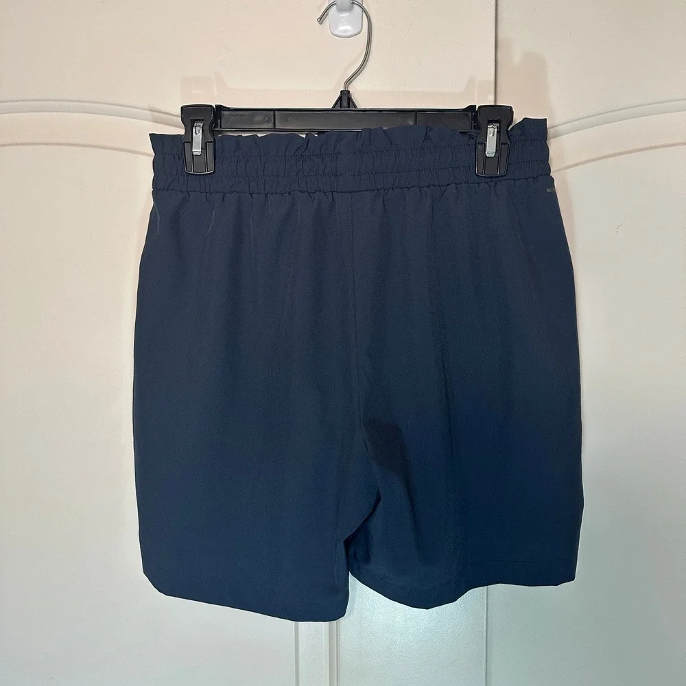 Mondetta Performance Shorts Athletic Drawstring Paperbag Waist Pockets Blue S‎ - Picture 3 of 4